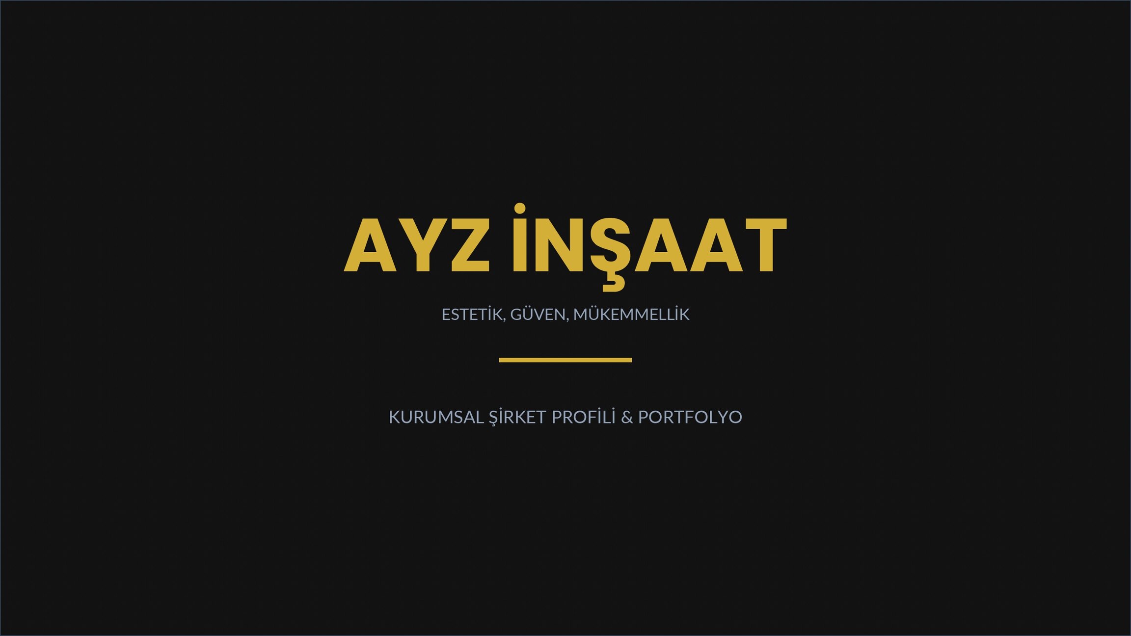 AYZ İnşaat Dijital Katalog